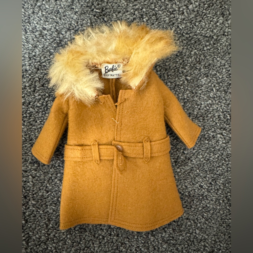 Vintage Barbie Outfit #0819 It's Cold Outside Complete Felt Coat Hat